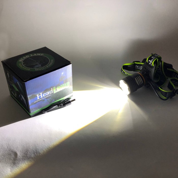 Налобний ліхтарик з регульованим ремінцем PLD-A12-TG 2x18650, Налобний ліхтар яскравий QO-70