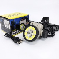 Налобний ліхтар з ремінцем на голову PLD-LY004-XPE+COB, Ліхтар на голову діодний, Ліхтарик налобник YA-41