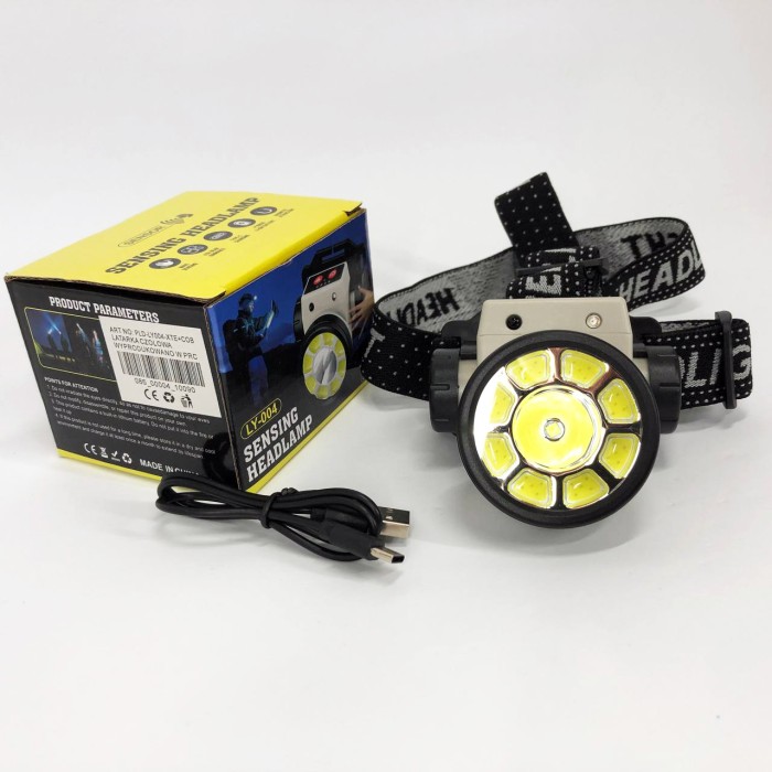 Налобний ліхтар з ремінцем на голову PLD-LY004-XPE+COB, Ліхтар на голову діодний, Ліхтарик налобник YA-41