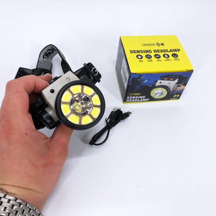 Налобний ліхтар з ремінцем на голову PLD-LY004-XPE+COB, Налобний ліхтар для риболовлі кемпінгу NT-58