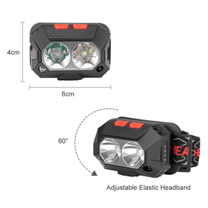 Налобний ліхтар для точних робіт PLD-SL02-XPG, Потужний налобний LED ліхтар, Ліхтарик на голову діодний HL-56