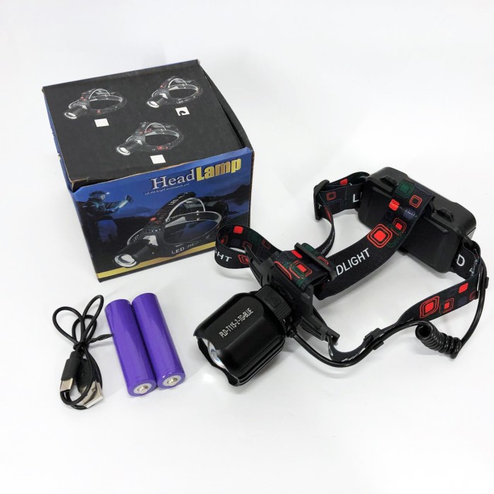 Налобний ліхтар з лінзою PLD-T115-2PM10-TG (white+blue), Ліхтар із різними XV-962 режимами роботи