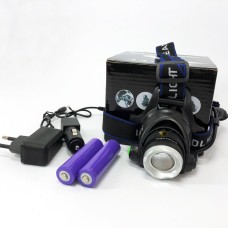 Ліхтарик на лоб PLD-T115-PM30-TG, Налобний ліхтар зі зручним ремінцем для голови, Налобна лампа CB-80