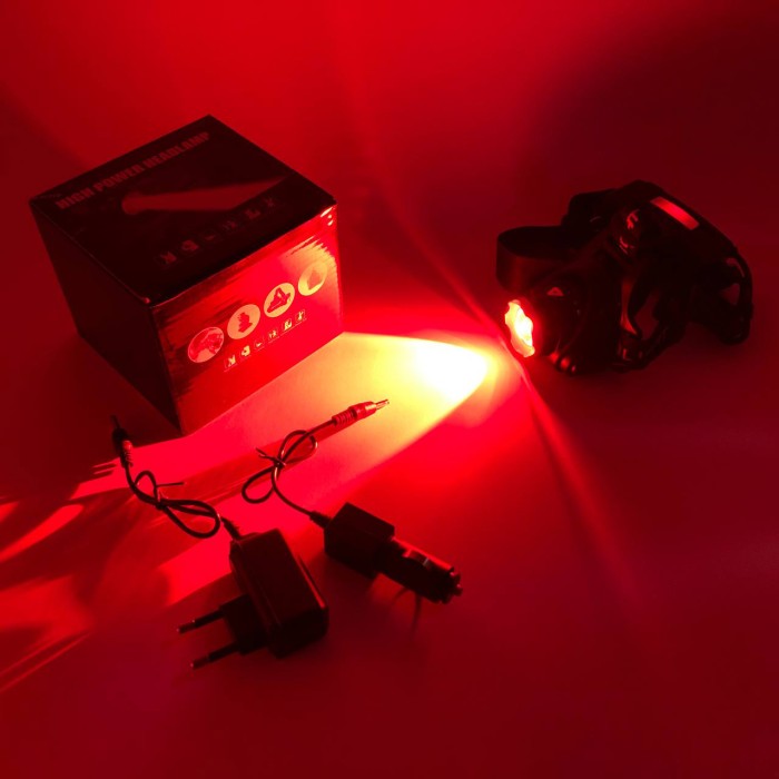 Ліхтарик на лоб PLD-T115-PM30-TG, Налобний ліхтар зі зручним ремінцем для голови, Налобна лампа CB-80