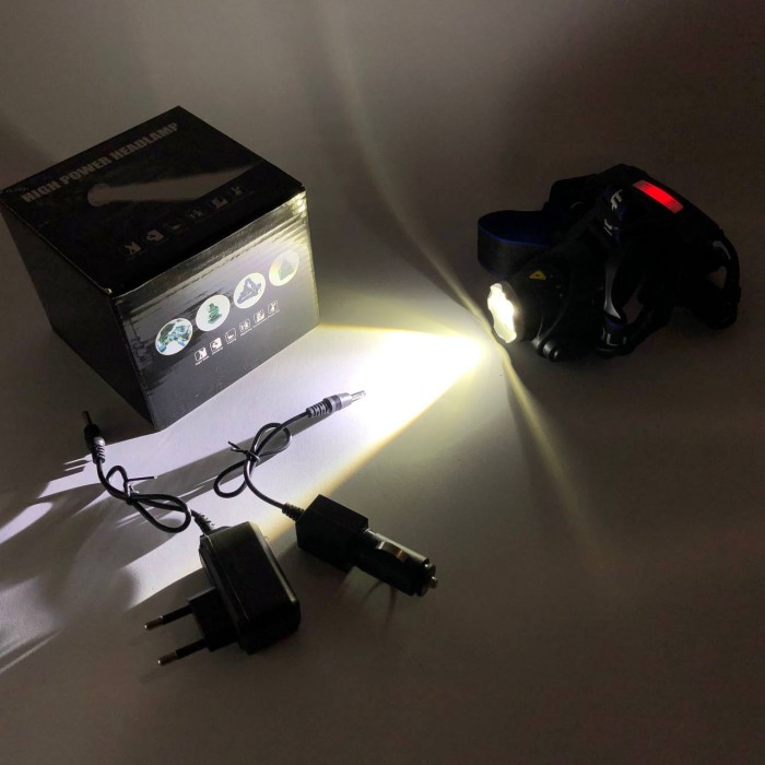 Ліхтарик на лоб PLD-T115-PM30-TG, Налобний ліхтар зі зручним ремінцем для голови, Налобна лампа CB-80