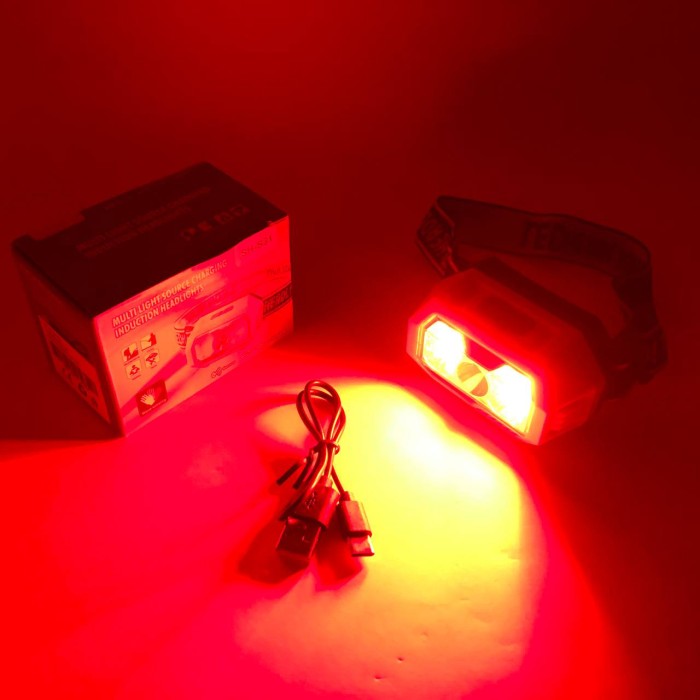 Головний ліхтар для активного відпочинку SH-S31-XPE+COB(white+red), Ліхтар на голову діодний HG-97