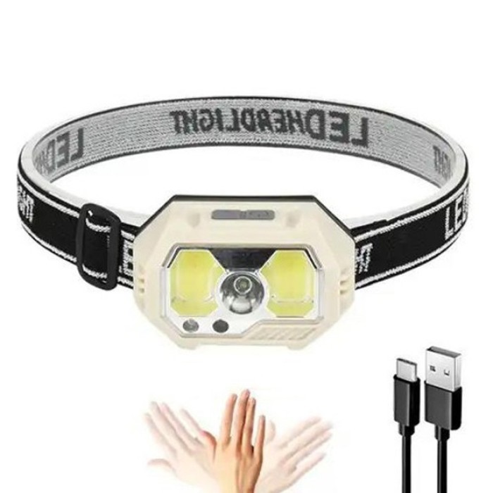 Головний ліхтар для активного відпочинку SH-S31-XPE+COB(white+red), Ліхтар на голову діодний HG-97