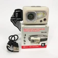 Гарний ліхтарик для риболовлі SH-S4-XPE+3SMD, Ліхтар налобний UG-372 світлодіодний надпотужний