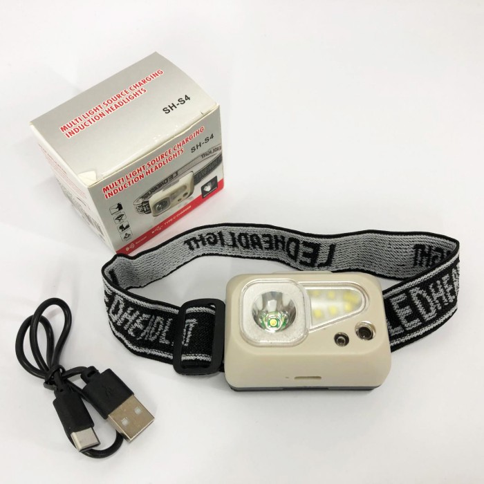 Ліхтар налобний SH-S4-XPE+3SMD, Потужний акумуляторний ліхтарик налобний, Налобний ліхтар яскравий