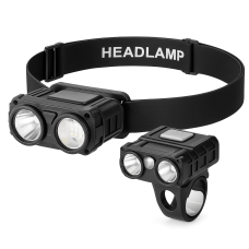 Налобний ліхтар для риболовлі кемпінгу SH-T808-2XPE-20SMD-white/red, Водонепроникний ліхтарик AZ-11