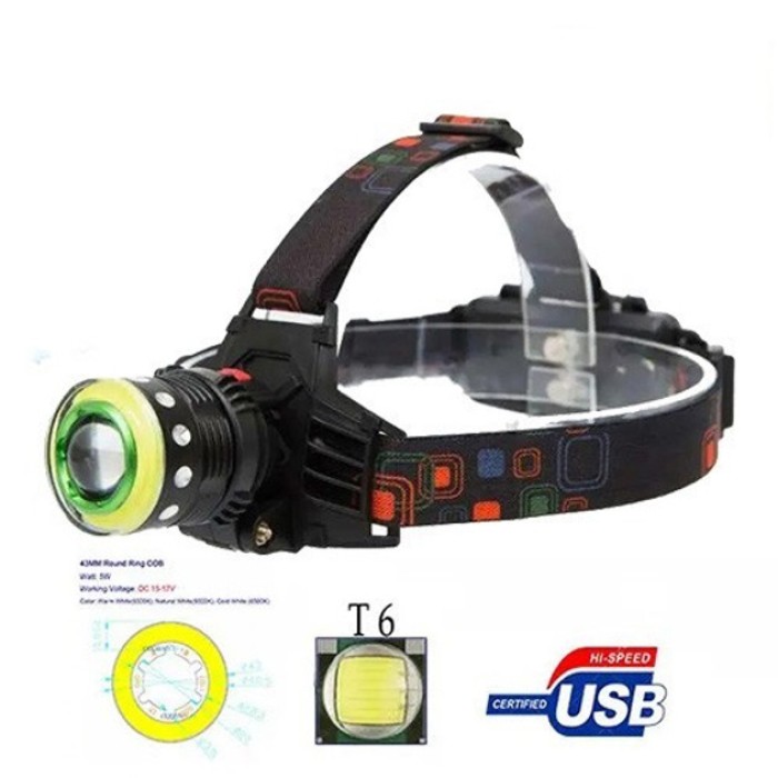 Ліхтар на лоб для будівельних робіт Police, Налобний ліхтар Потужний налобний LED ZK-28