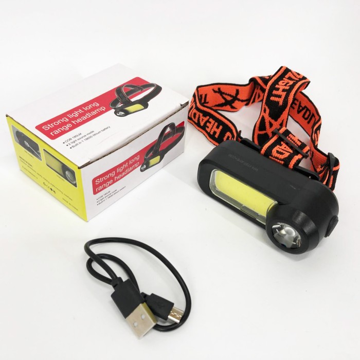 Ліхтарик налобний потужний WH-1707-XPE+COB, Ліхтар на голову діодний, Ліхтарик на лоб OY-47