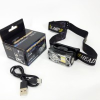 Налобний ліхтарик з регульованим ремінцем YY-19B-3SMD+2COB(white+yellow+red), Наголовний ліхтар UT-56
