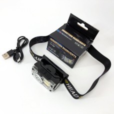 Налобний ліхтар для сто YY-19B-3SMD+2COB(white+yellow+red), Акумуляторний налобний ліхтар RB-95