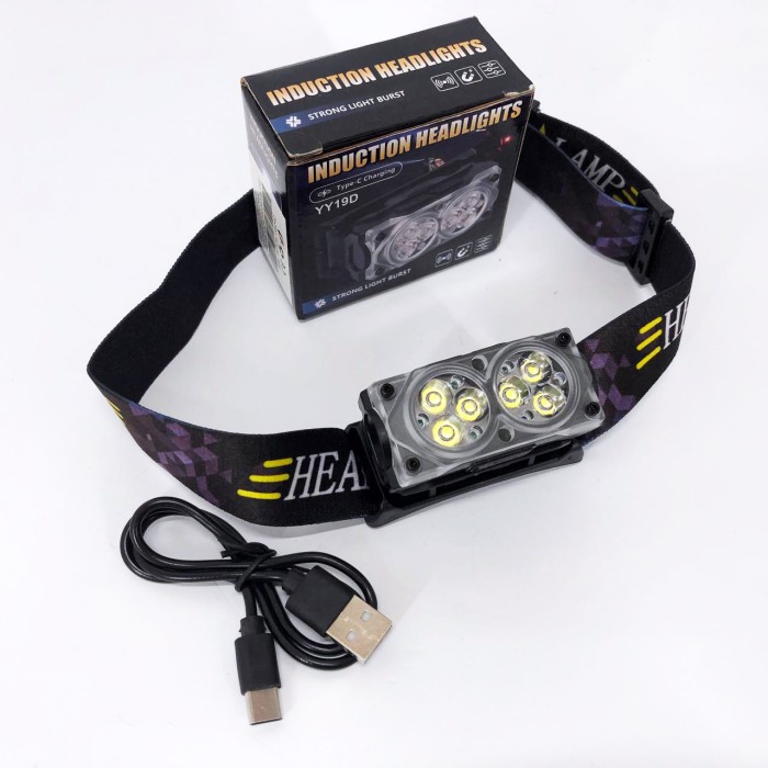 Ліхтар для нічної їзди, Потужний акумуляторний налобний ліхтарик, Led headlamp налобний ліхтар CD-85