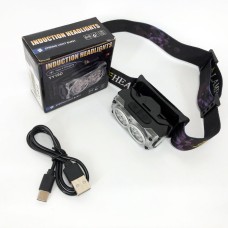 Потужний акумуляторний ліхтарик на голову YY-19D-6SMD, Наголовний ліхтар, Світлодіодний ліхтар на лоб FL-65