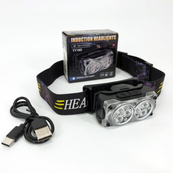 Світлодіодний ліхтар з кріпленням на голову YY-19D-6SMD, Налобний ліхтар на голову DG-19