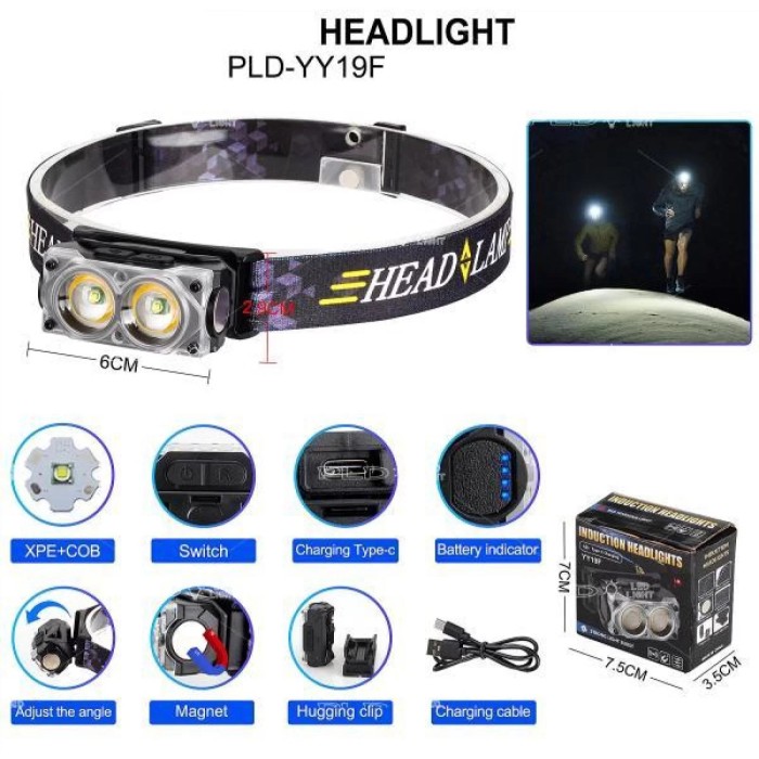 Налобний ліхтар, Ліхтар на голову для ЗСУ, на лоб для промислових робіт Головний ліхтарик KT-73