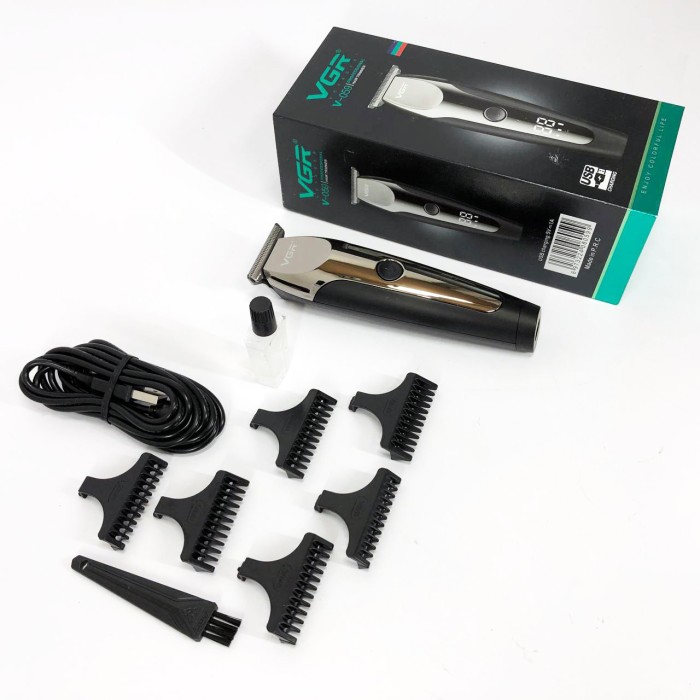 Багатофункціональний тример для стрижки волосся і бороди VGR V-059, Машинка для стрижки хороша YJ-80