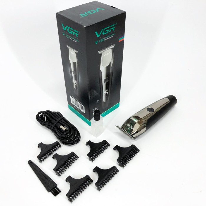Акумуляторна машинка для стрижки VGR V-059, бездротова електробритва, машинка для стрижки для дому