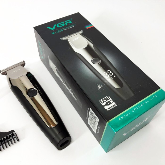 Акумуляторна машинка для стрижки VGR V-059, бездротова електробритва, машинка для стрижки для дому