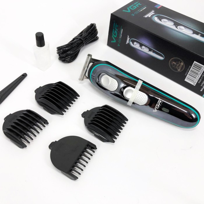 Тример з насадками різної довжини VGR, Набір для стрижки волосся на акумуляторі, Тример бездротовий NR-12