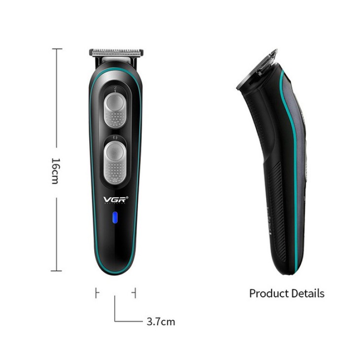 Тример з насадками різної довжини VGR, Набір для стрижки волосся на акумуляторі, Тример бездротовий NR-12