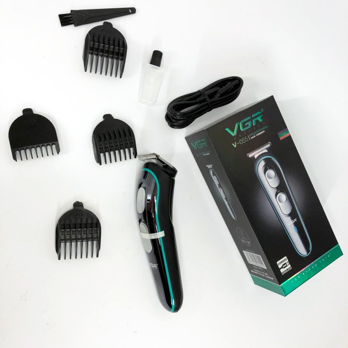Тример з насадками різної довжини VGR, Набір для стрижки волосся на акумуляторі, Тример бездротовий NR-12