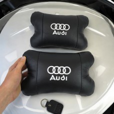 Подарунок автолюбителю Audi, Подушка під шию з логотипом, Подарунок водієві, Дорожня подушка під голову GX-98