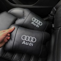 Подарунок подушка дорожня Audi / Ауді, Автоподушка для голови і шиї, Подушки на підголівник в машину MD-86