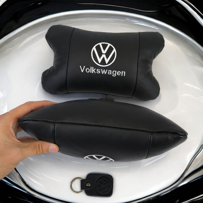 Подушка на авто сидіння Volkswagen, Подушка для салону авто, Подарунок в машину чоловікові TY-82