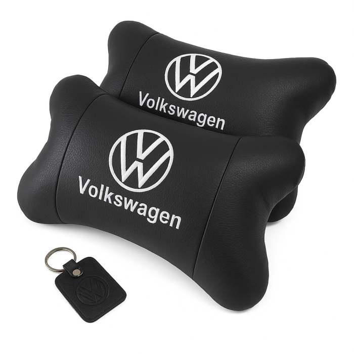 Подушка на авто сидіння Volkswagen, Подушка для салону авто, Подарунок в машину чоловікові TY-82