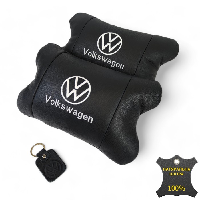 Подушка на авто сидіння Volkswagen, Подушка для салону авто, Подарунок в машину чоловікові TY-82