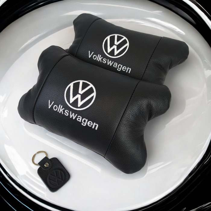 Подушка на авто сидіння Volkswagen, Подушка для салону авто, Подарунок в машину чоловікові TY-82