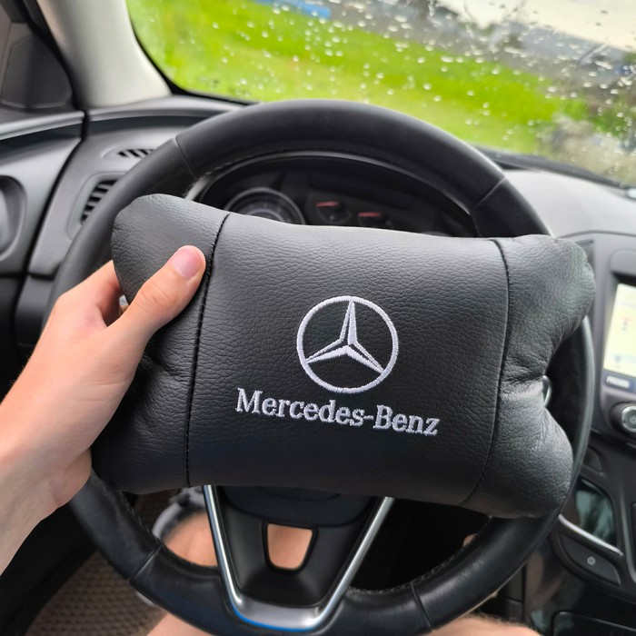 Автомобільна подушка для шиї з лого Mercedes-Benz Мерседес, Подушки з логотипом від виробника MZ-29