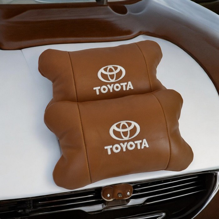 Подушка на авто сидіння Toyota, Подушки під голову автомобіль, Подушка підголівник для поїздок в машині DG-31