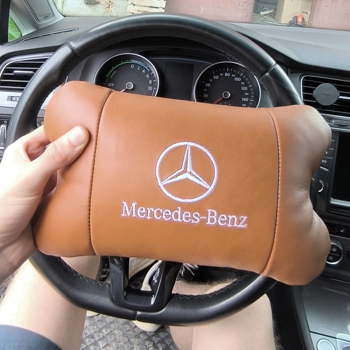 Подушка під шию з логотипом Mercedes-Benz Мерседес, Автомобільна подушка для шиї, Автоподушка KA-531 для шиї