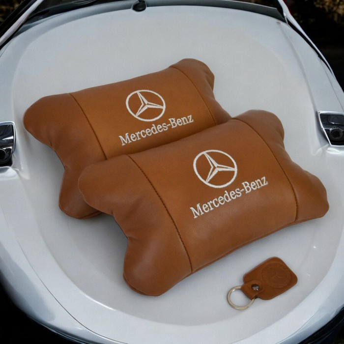 Подушка під шию з логотипом Mercedes-Benz Мерседес, Автомобільна подушка для шиї, Автоподушка KA-531 для шиї