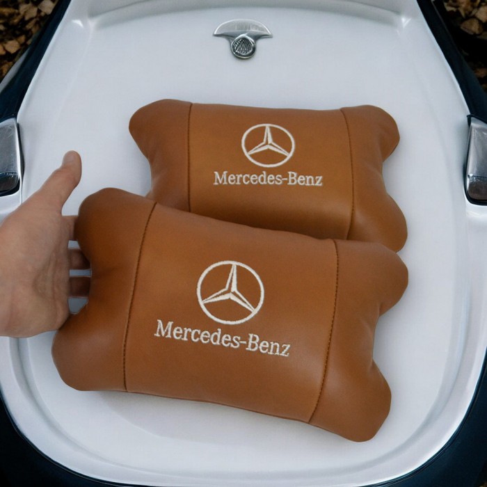 Подушка під шию з логотипом Mercedes-Benz Мерседес, Автомобільна подушка для шиї, Автоподушка KA-531 для шиї