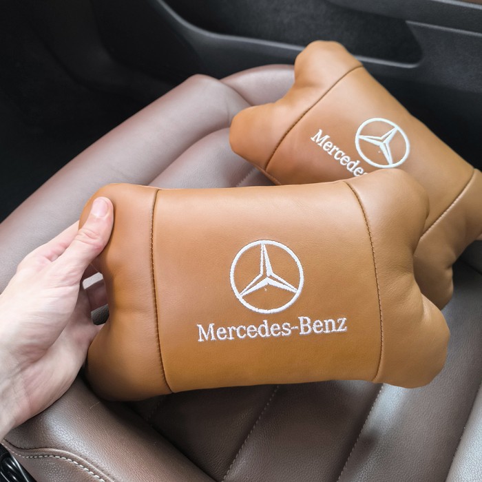 Подушка під шию з логотипом Mercedes-Benz Мерседес, Автомобільна подушка для шиї, Автоподушка KA-531 для шиї