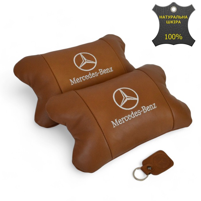 Подушка під шию з логотипом Mercedes-Benz Мерседес, Автомобільна подушка для шиї, Автоподушка KA-531 для шиї