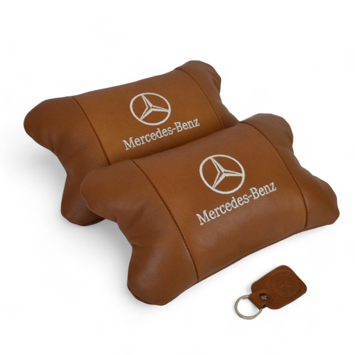 Подушка підголівник метелик Mercedes-Benz Мерседес, Авто подушка під шию Дорожня під голову KD-97