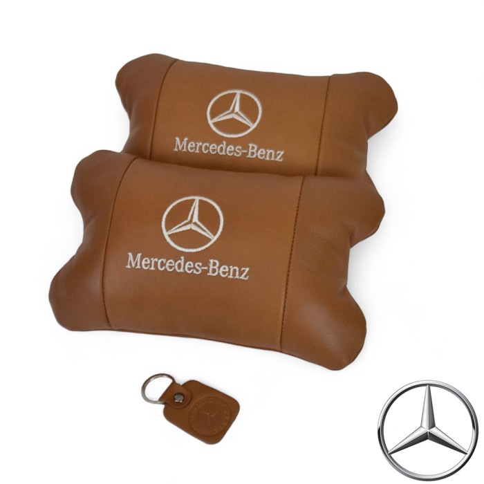 Подушка підголівник метелик Mercedes-Benz Мерседес, Авто подушка під шию Дорожня під голову KD-97