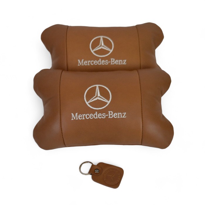 Подушка підголівник метелик Mercedes-Benz Мерседес, Авто подушка під шию Дорожня під голову KD-97