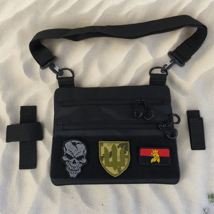 Чоловіча невелика сумка месенджер для військових, Сумка у військовому стилі на плечі AT-10