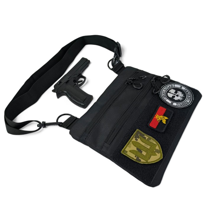 Нагрудна сумка бананка містка, Сумка розвантажувальна тактична нагрудна Молодіжна брезентова LQ-22