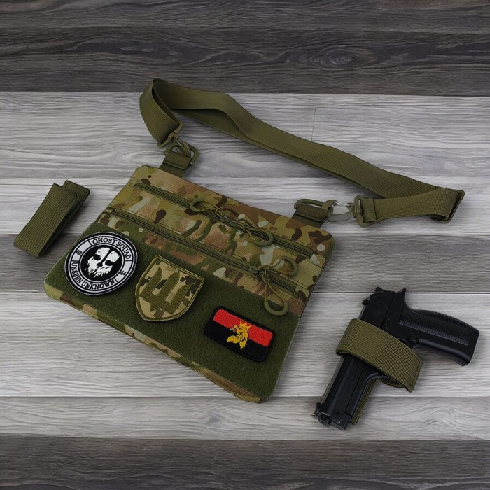 Сумка для повсякденного життя, Сумка чоловіча тактика, Сумка слінг кобура Нагрудна розвантаження PQ-35