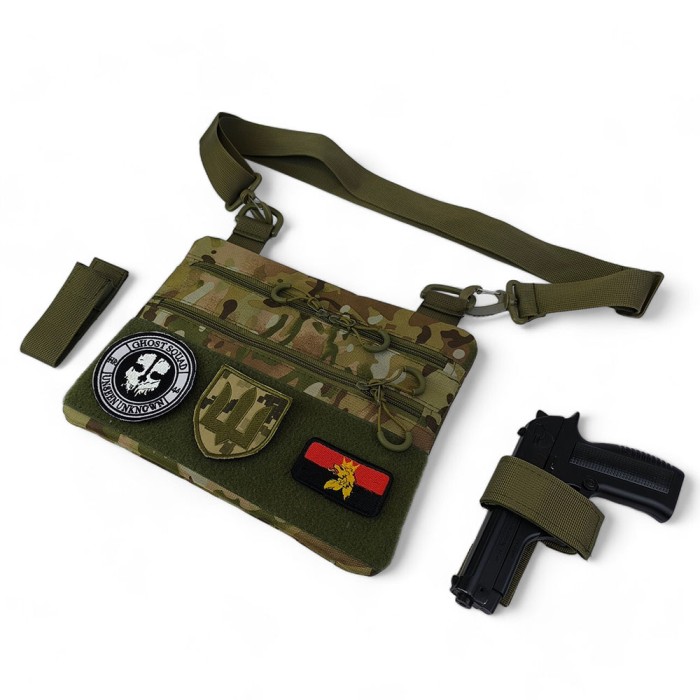 Сумка для повсякденного життя, Сумка чоловіча тактика, Сумка слінг кобура Нагрудна розвантаження PQ-35