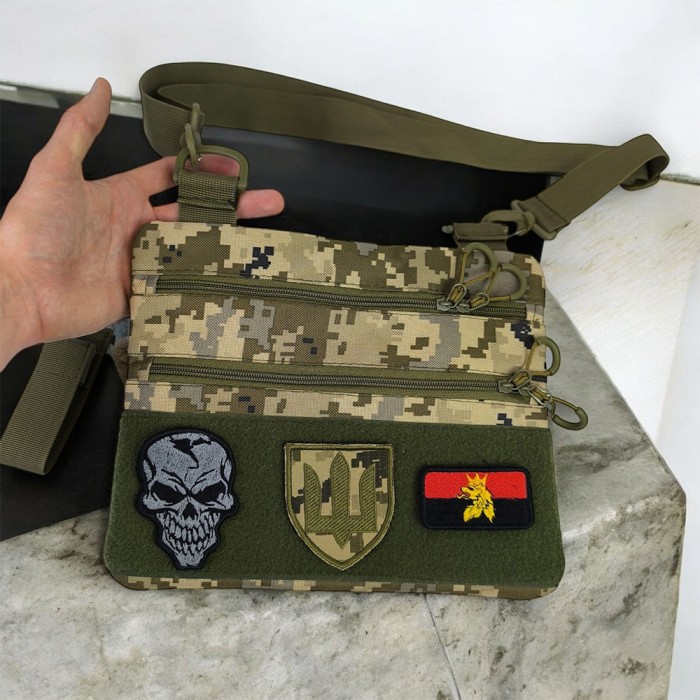 Тактична сумка на груди, Нагрудна сумка бананка містка Армійська військова на ногу NX-65