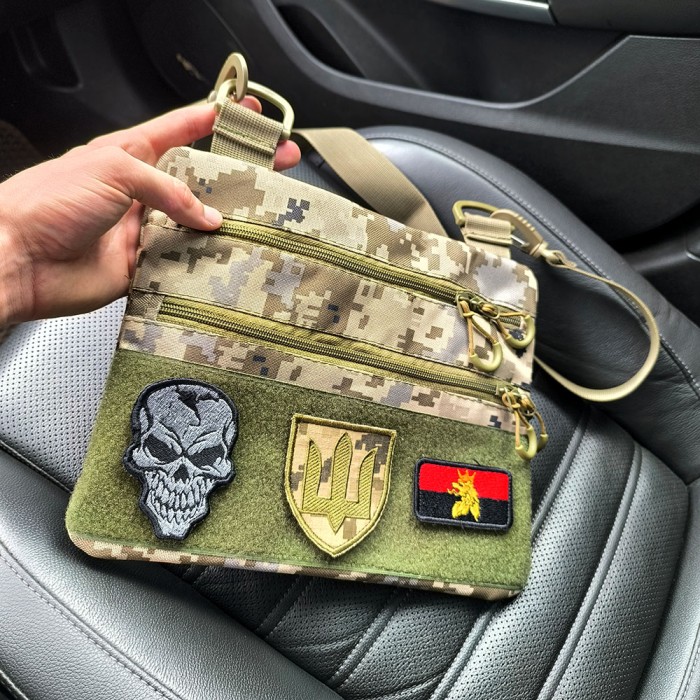 Тактична сумка на груди, Нагрудна сумка бананка містка Армійська військова на ногу NX-65